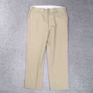 Dickies 874 Straight Leg Canvas Twill Work Pant Flat Front in Khaki Size 38X30